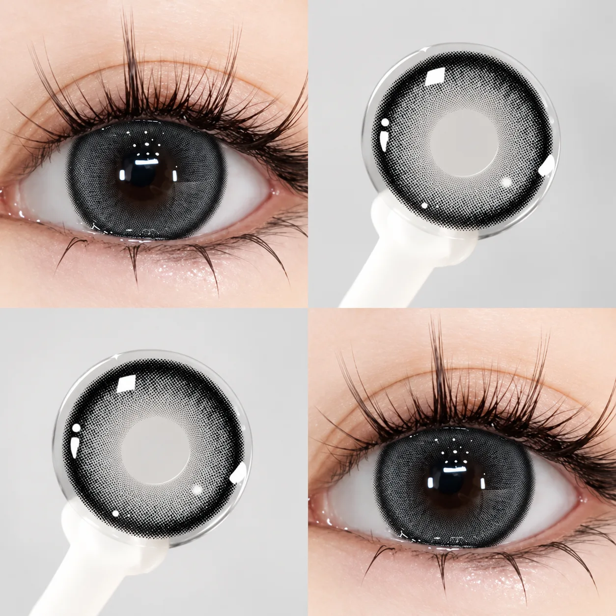 Lensora Studio Lovely Black Daily Colored Contact Lenses ブラック ワンデー カラコン 3