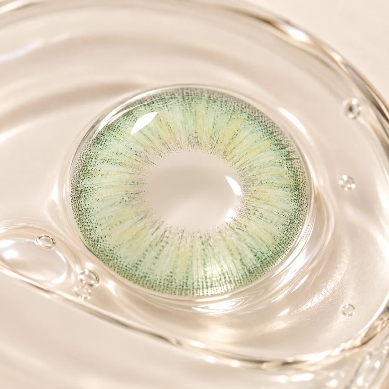 Lensora Studio Island Green Monthly Colored Contact Lenses グレー マンスリー カラコン 3