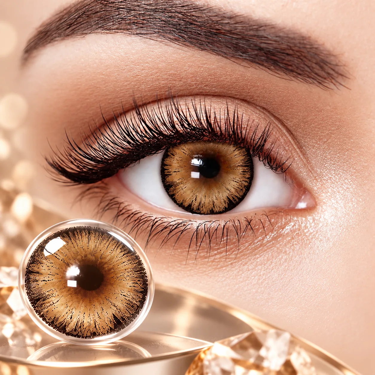 Lensora Studio Air Brown Monthly Colored Contact Lenses Brown Monthly colored contact lenses