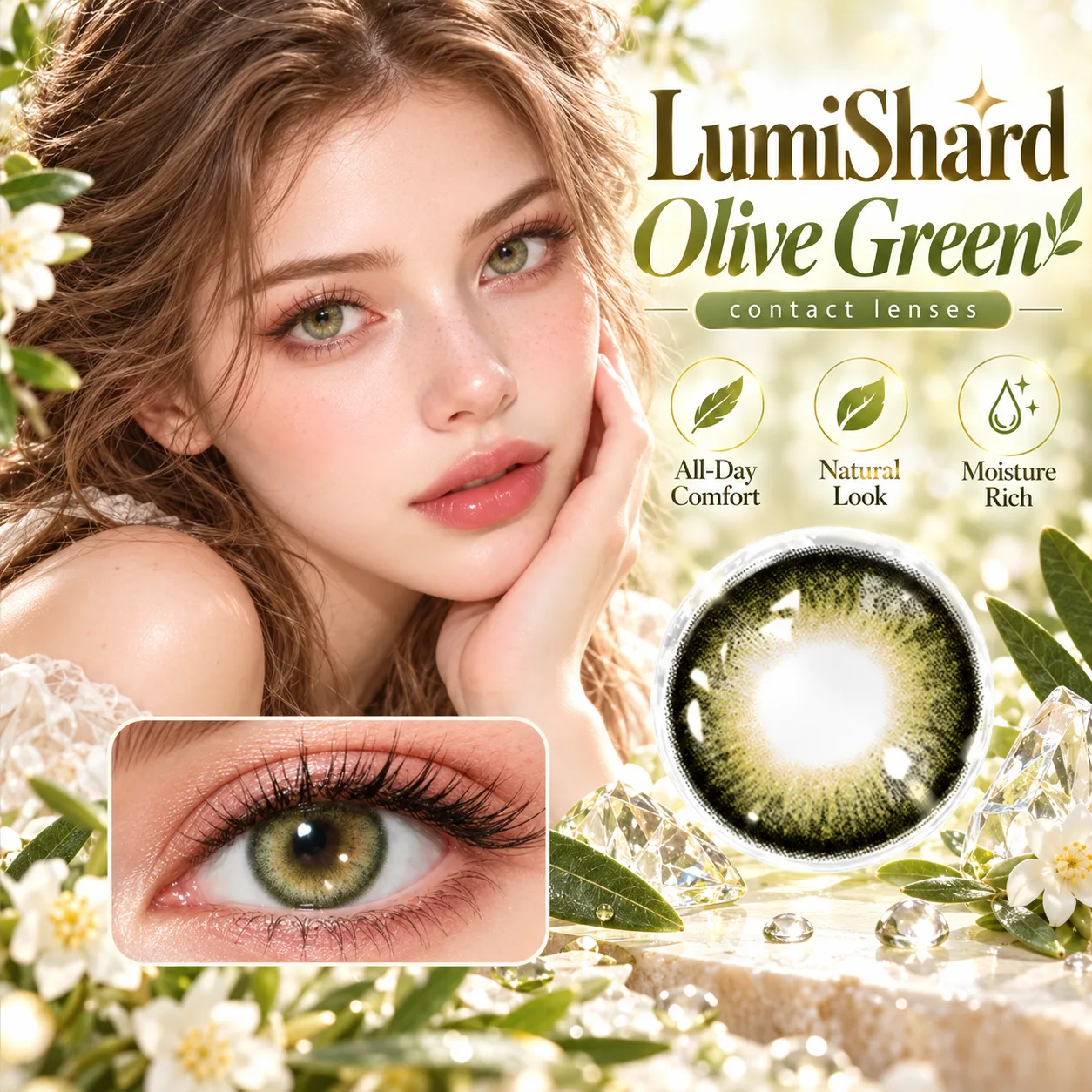 NOVA EYE After School Green Daily Colored Contact Lenses グリーン ワンデー カラコン