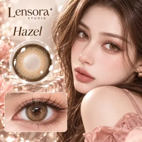 Aurea Halo Series Half-Yearly Disposable Contact Lenses Brown Tageslinsen farbige Kontaktlinsen 3