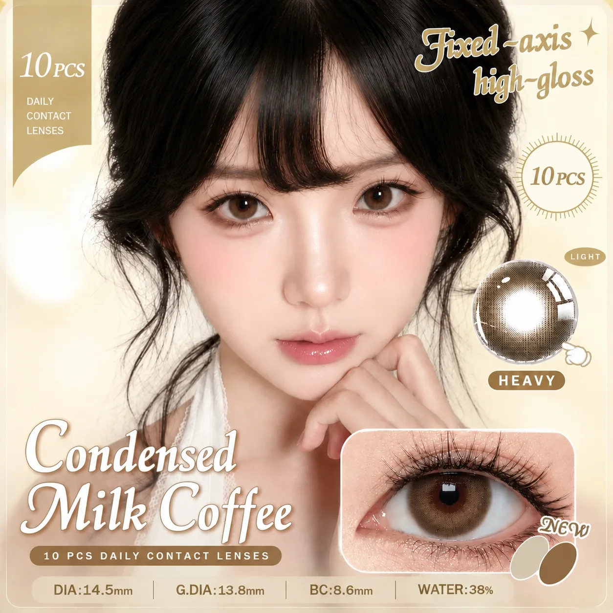 NOVA EYE Flipped Green Green 日常的 farbige Kontaktlinsen