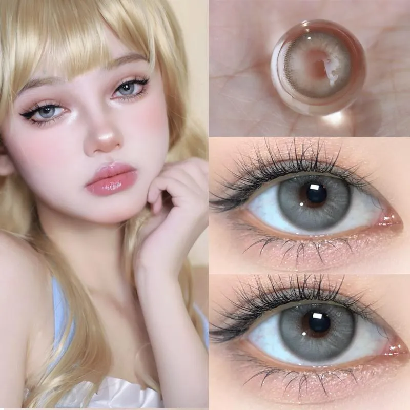 Lensora Studio Island Green Daily Colored Contact Lenses グレー ワンデー カラコン 2