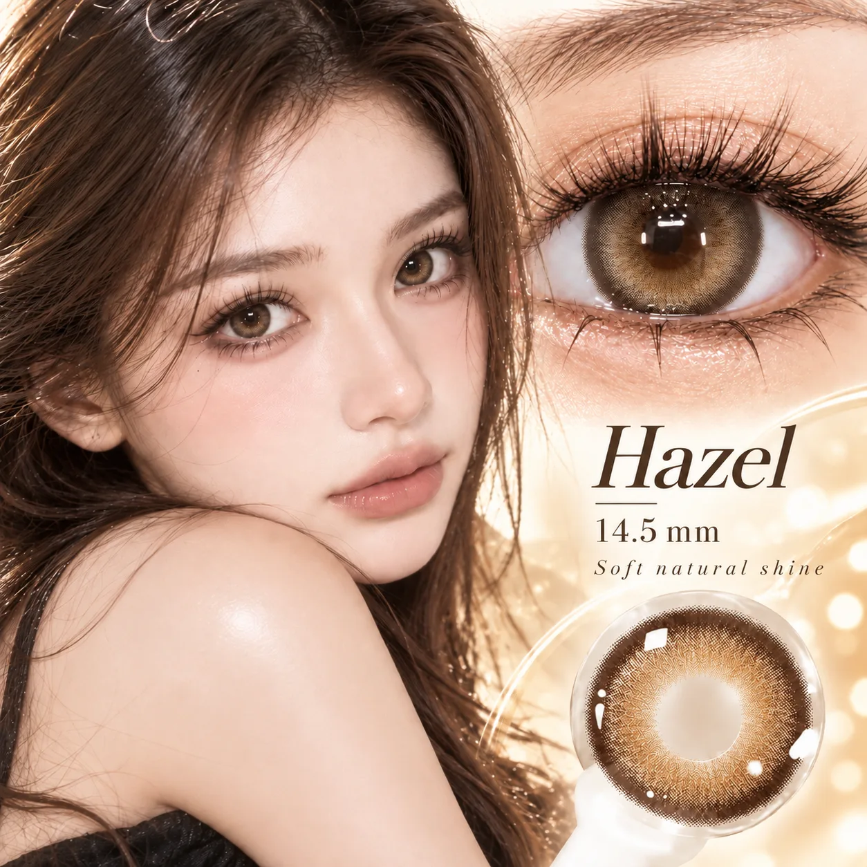 Aurea Dollydream Hazel Daily Colored Contact Lenses Hazel Tageslinsen farbige Kontaktlinsen