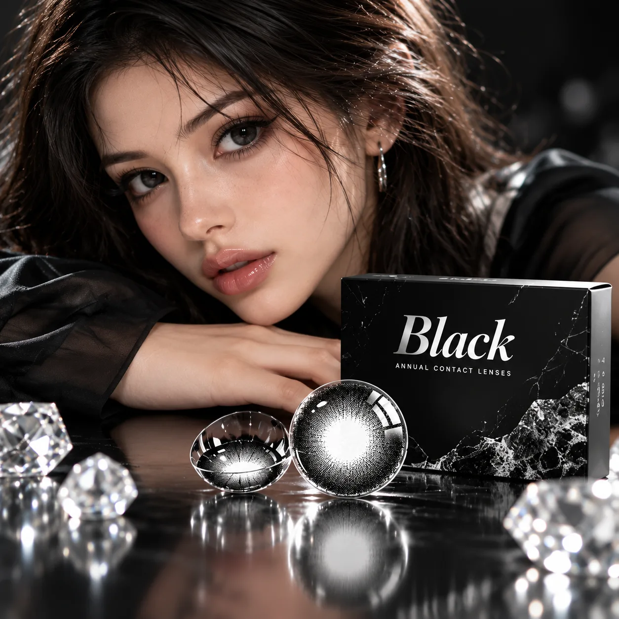 ClearDay Air Black Daily Colored Contact Lenses Black Daily colored contact lenses 4