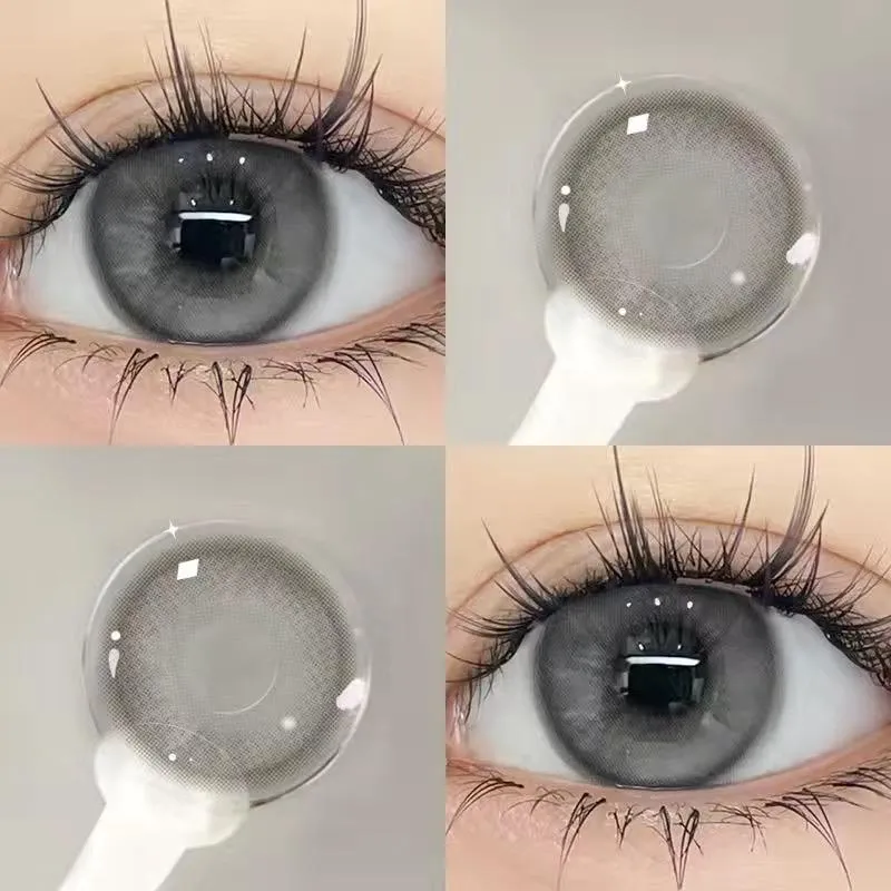 Lensora Studio Island Green Daily Colored Contact Lenses グレー ワンデー カラコン 4