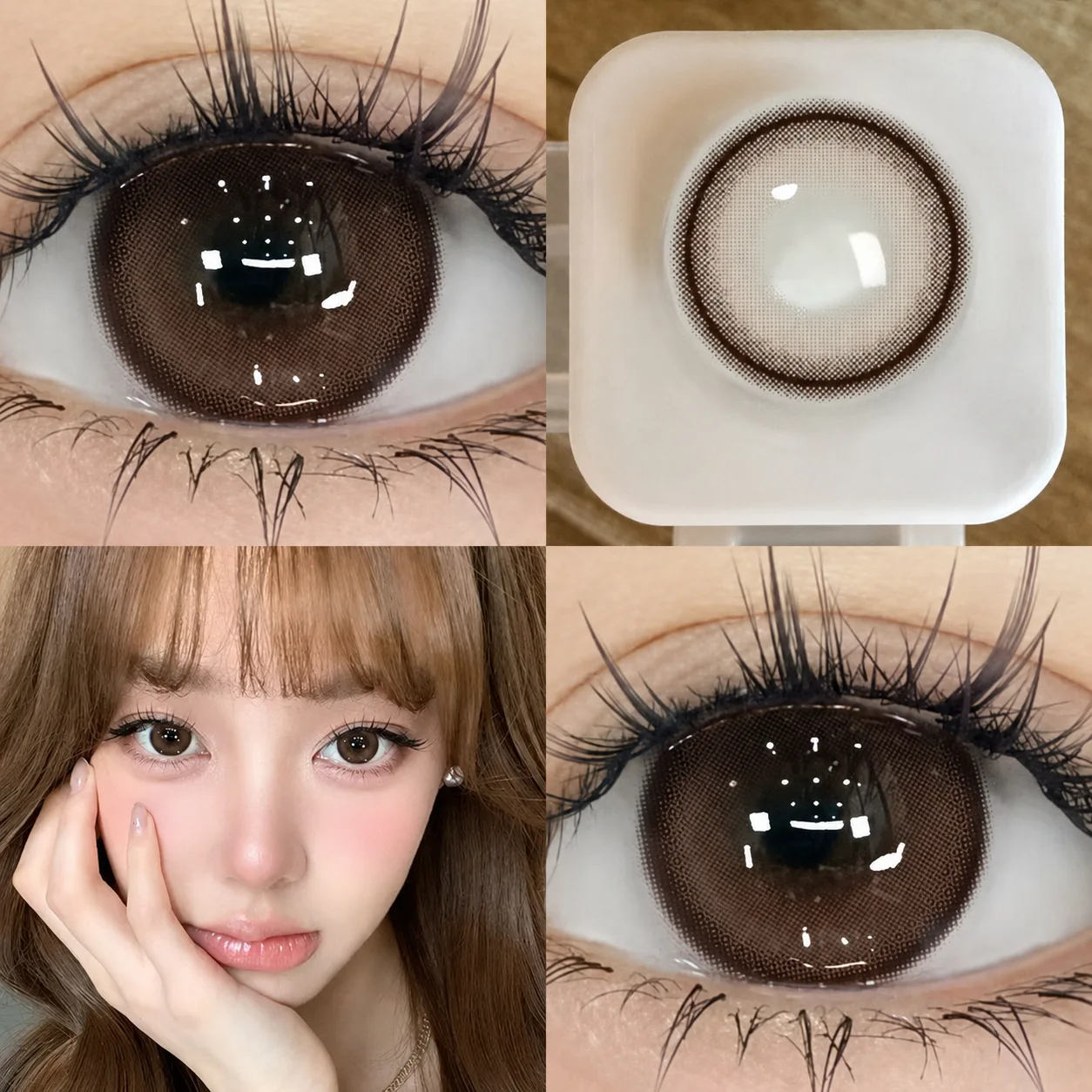 NOVA EYE Flipped Green Daily Colored Contact Lenses グリーン ワンデー カラコン 4