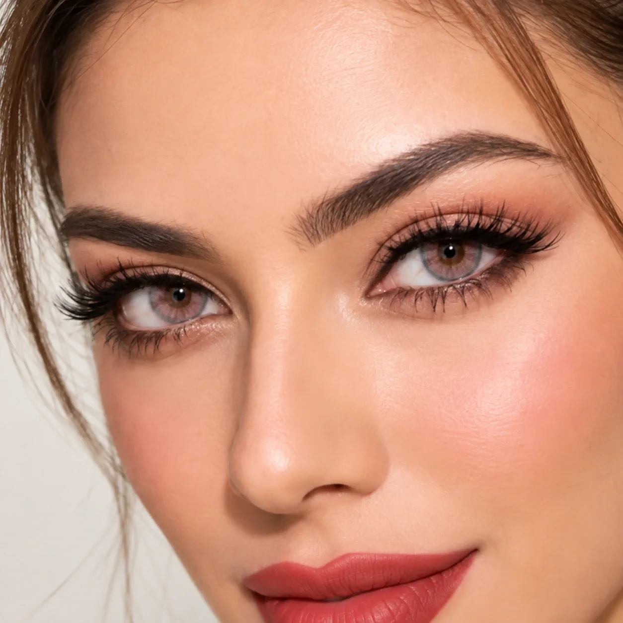 Lensora Studio Lovely Pink Monthly Colored Contact Lenses Black Monatslinsen farbige Kontaktlinsen 2