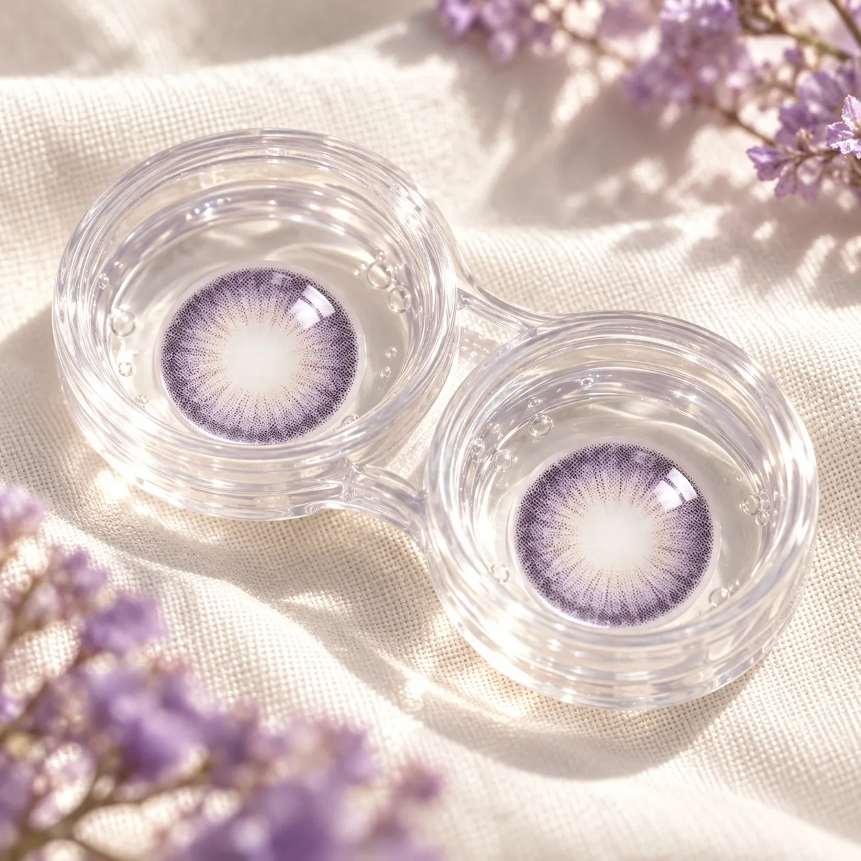 Aurea Halo Purple Monthly Colored Contact Lenses Purple Monatslinsen farbige Kontaktlinsen 5