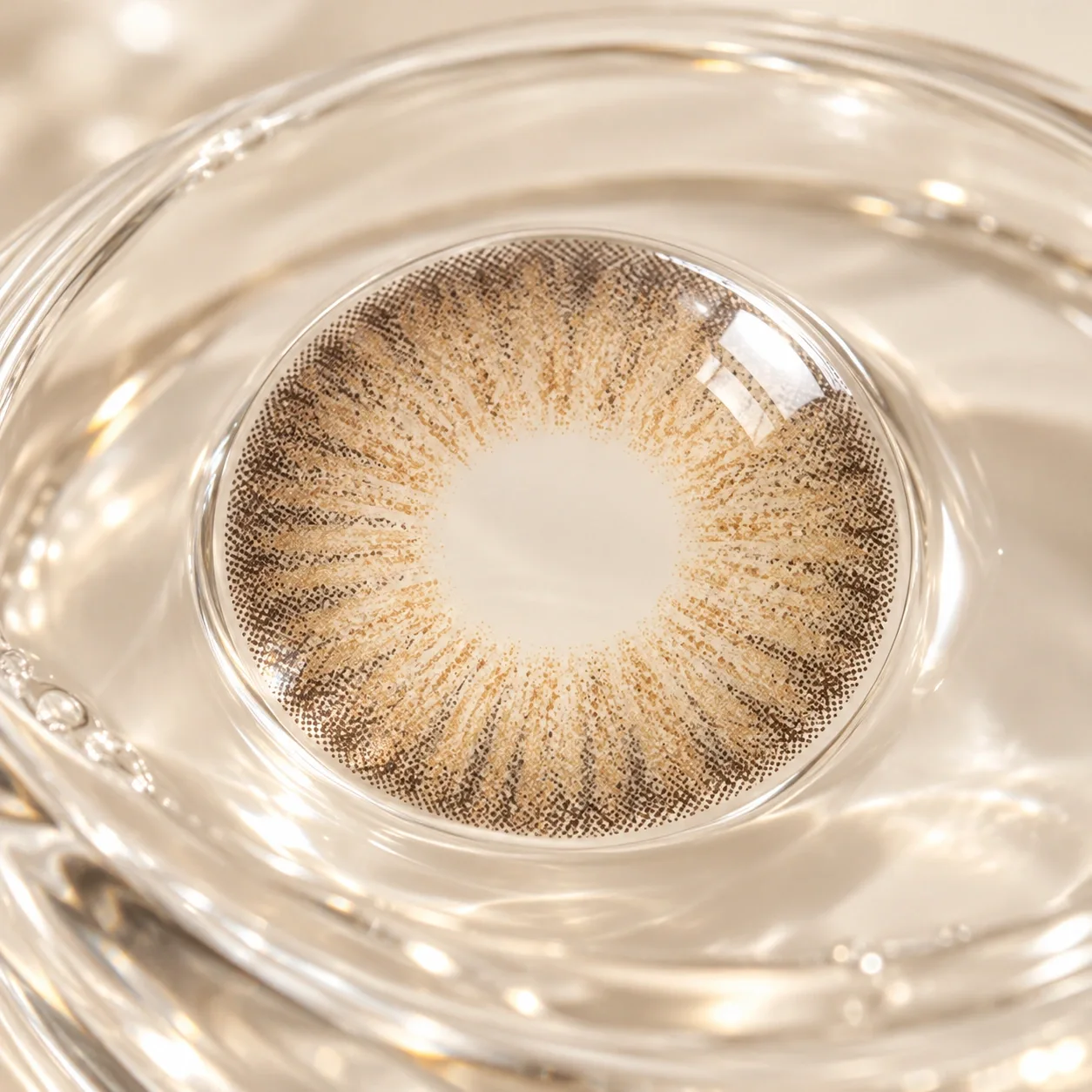 Lensora Studio Lovely Brown Monthly Colored Contact Lenses Brown Monatslinsen farbige Kontaktlinsen 3