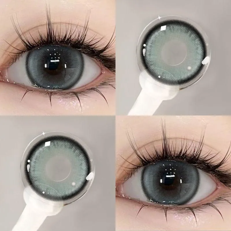 Lensora Studio Island Green Daily Colored Contact Lenses グレー ワンデー カラコン 3