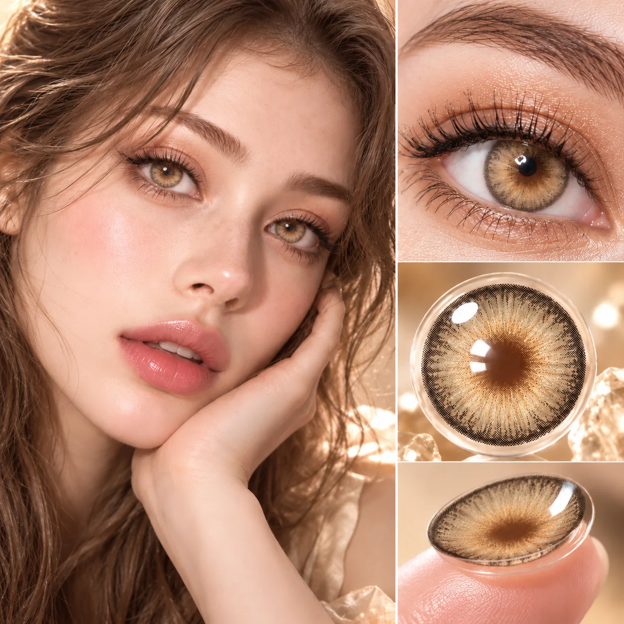ClearDay Air Brown Daily Colored Contact Lenses Brown Tageslinsen farbige Kontaktlinsen