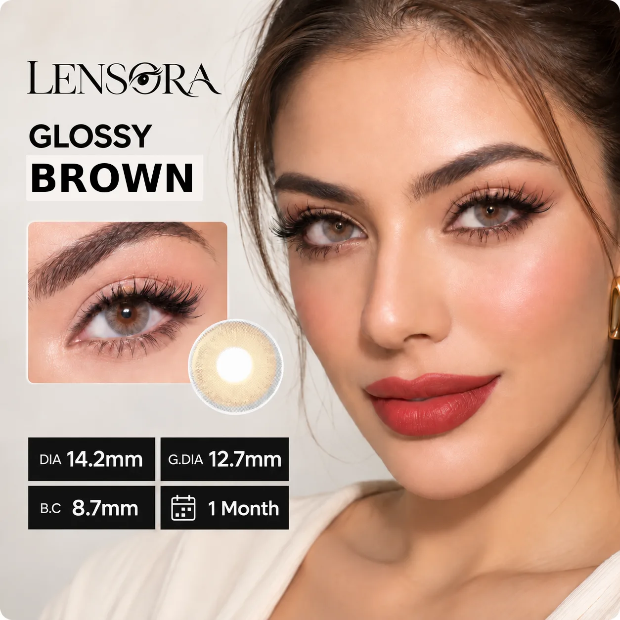 NOVA EYE After School Hazel Monthly Colored Contact Lenses Hazel Monthly colored contact lenses