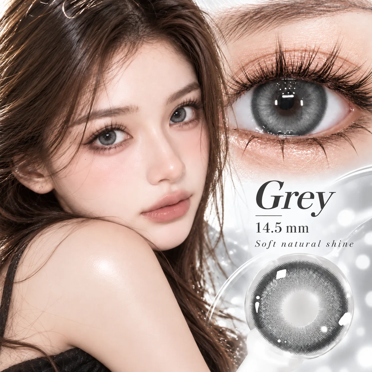 NOVA EYE After School Grey Daily Colored Contact Lenses グレー ワンデー カラコン