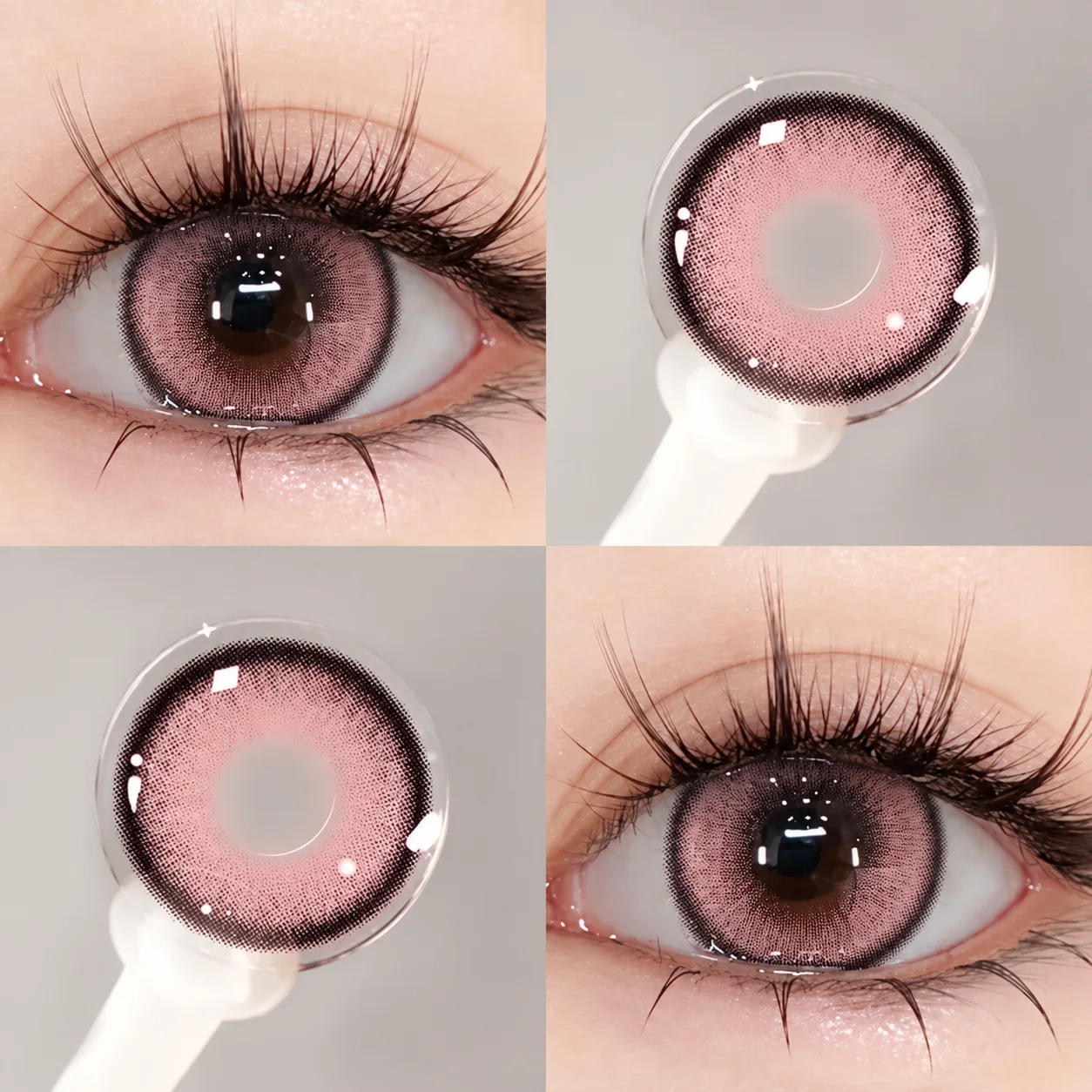 Aurea Halo Pink Daily Colored Contact Lenses Pink Tageslinsen farbige Kontaktlinsen 3