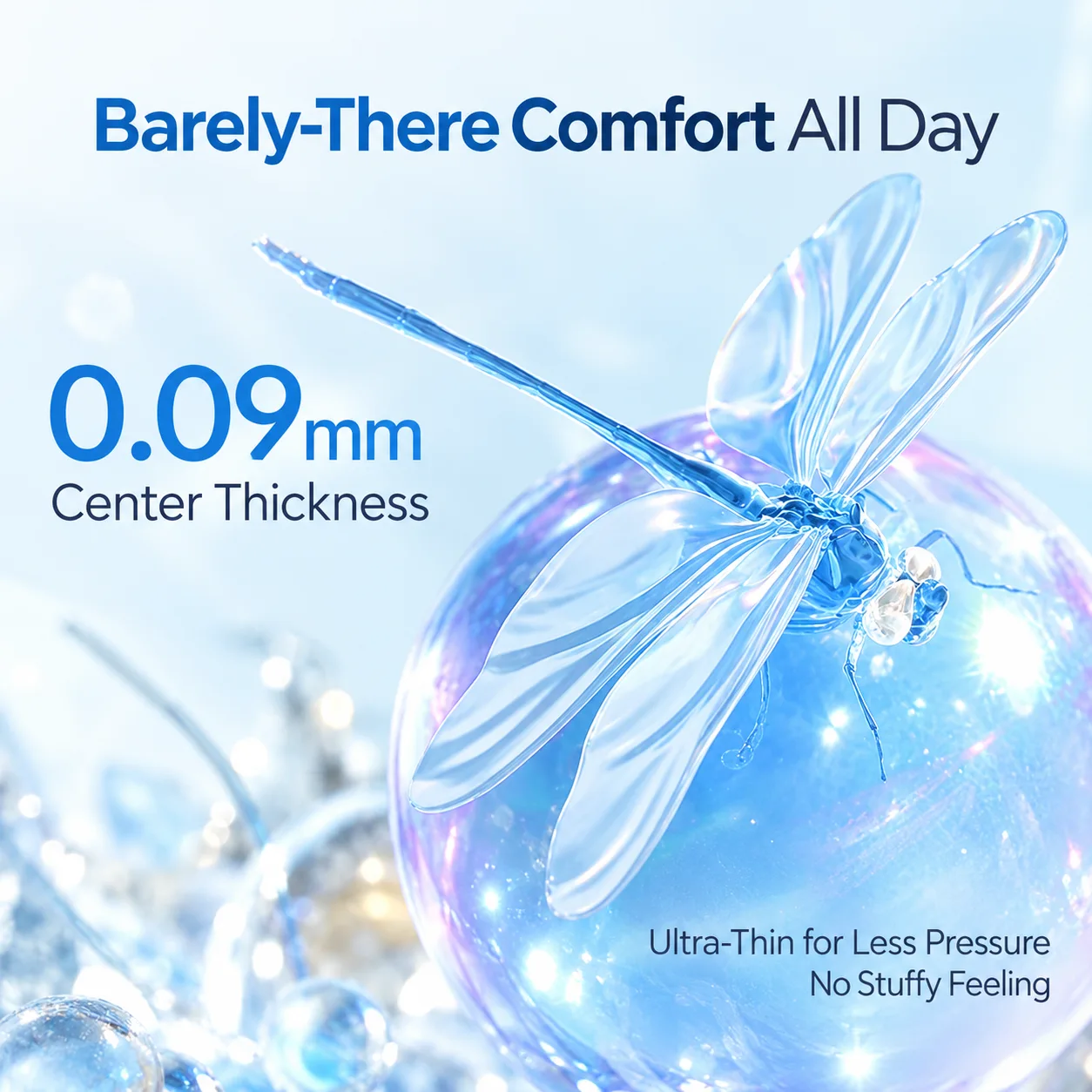 Lensora Clear Daily Contact Lenses Daily Contact Lenses 55% Water 14.2mm Clear Daily coloured contact lenses 5