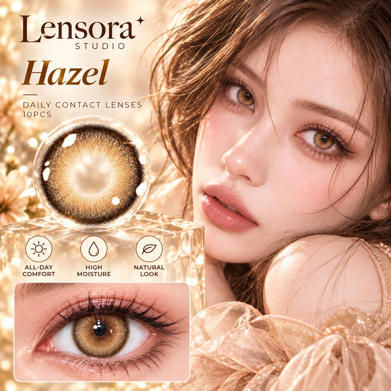 Aurea Dollydream Hazel Half-Yearly Colored Contact Lenses Hazel Half-Yearly colored contact lenses