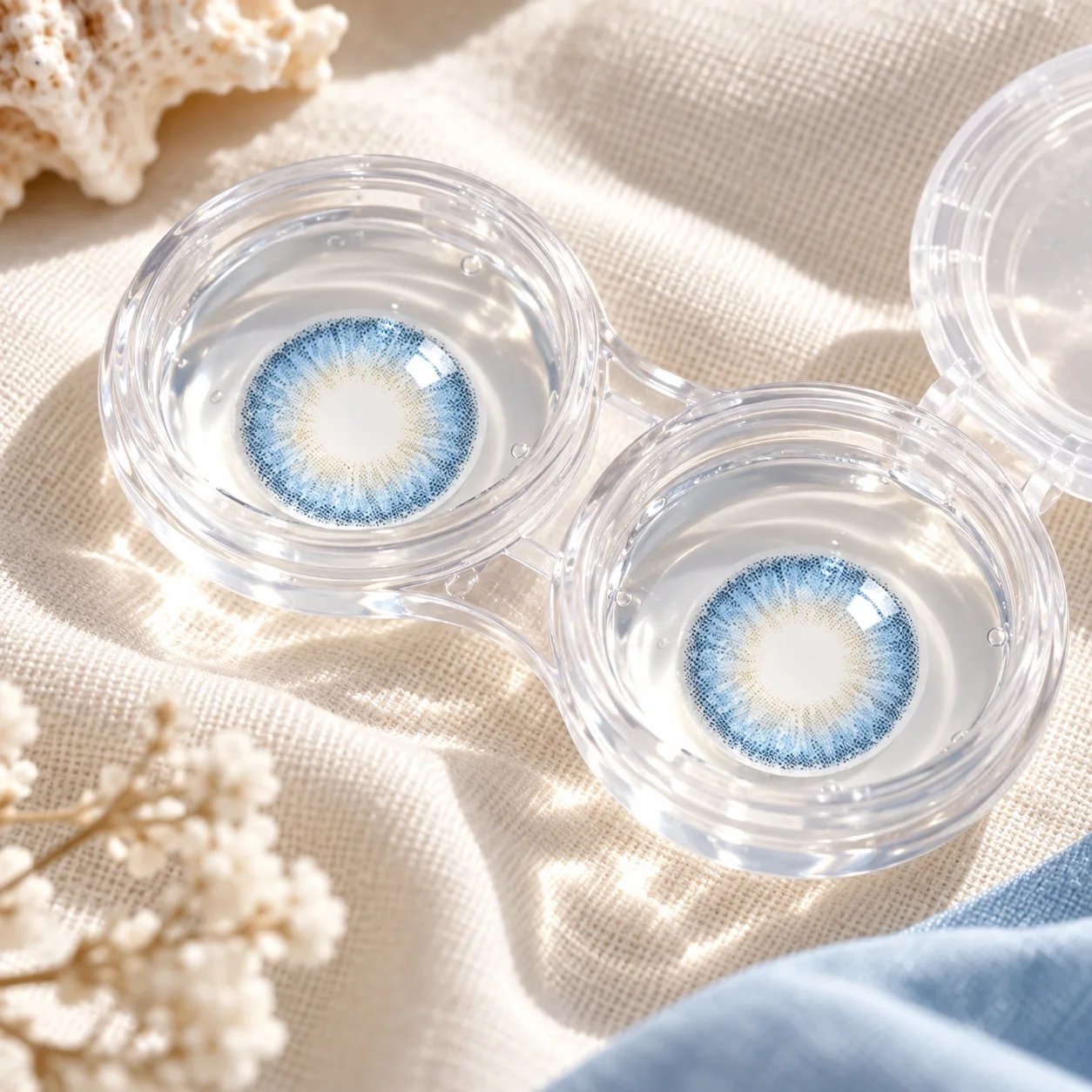 NOVA EYE After School Dark Dark Blue Monthly Colored Contact Lenses Blue Monatslinsen farbige Kontaktlinsen 5