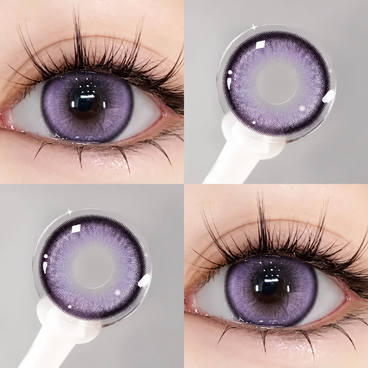 NOVA EYE After School Purple Daily Colored Contact Lenses Purple Daily coloured contact lenses 3