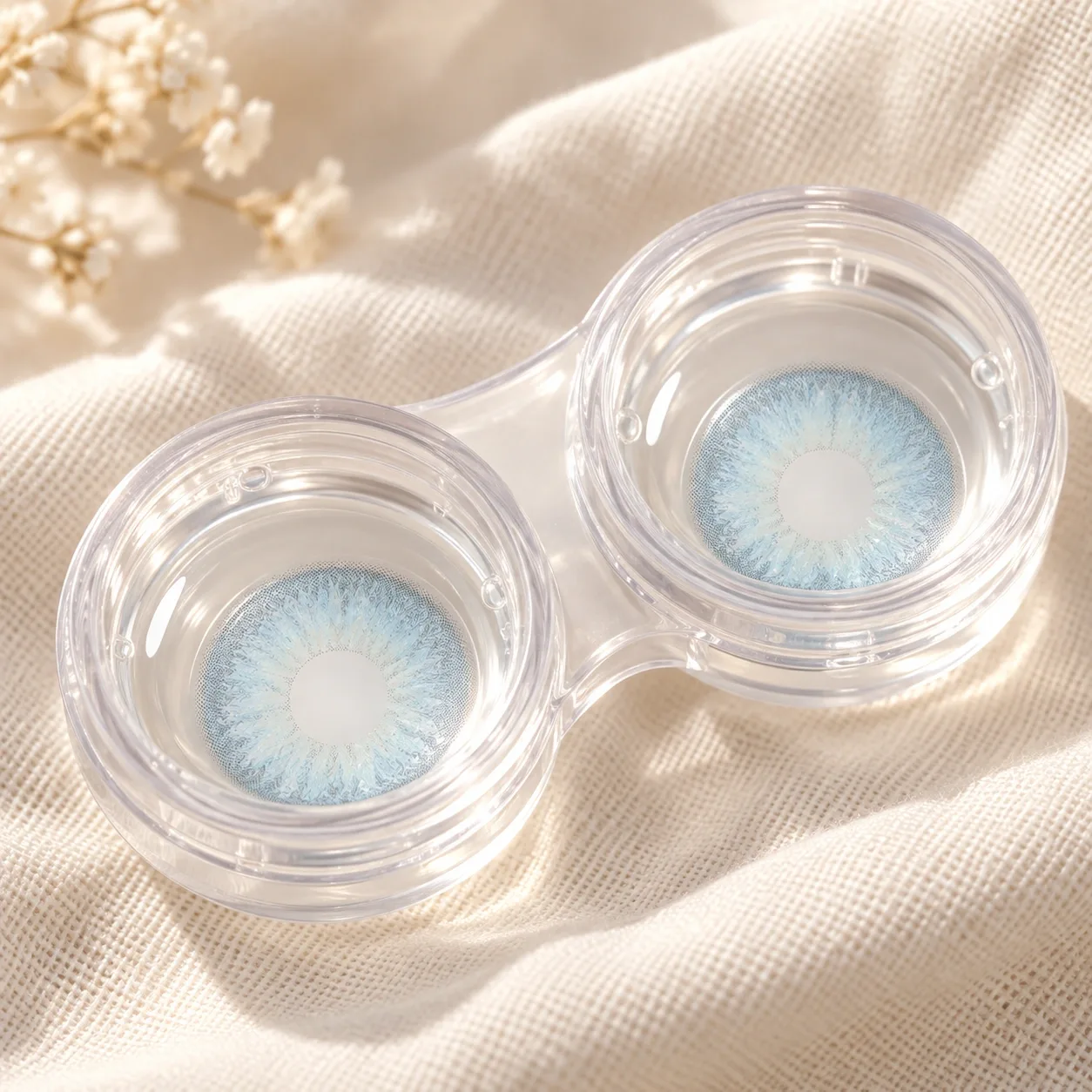 NOVA EYE Flipped Blue Monthly Colored Contact Lenses Green Monatslinsen farbige Kontaktlinsen 5