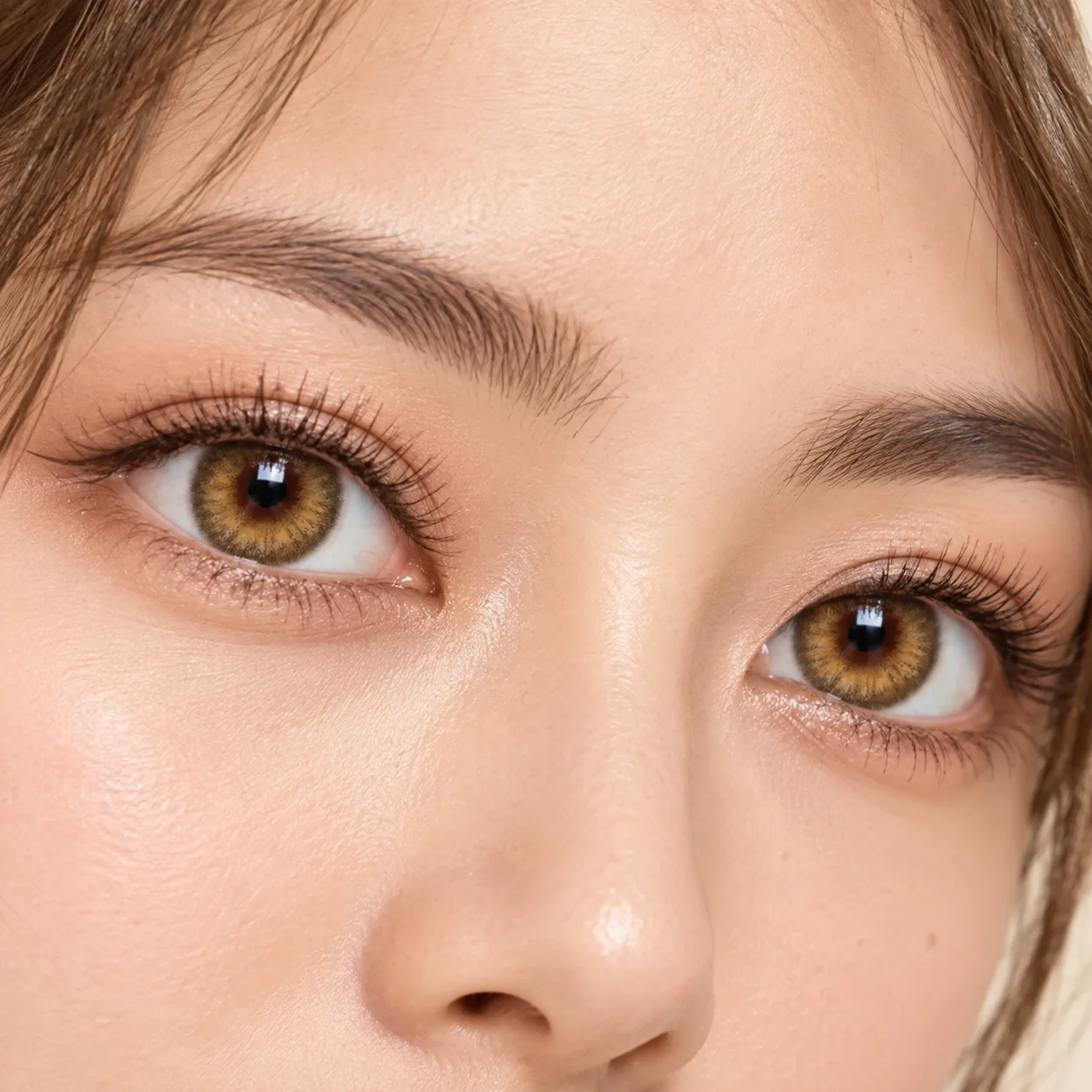 Lensora Studio Lovely Hazel Half-Yearly Colored Contact Lenses Pink Half-Yearly colored contact lenses 2